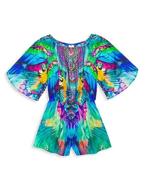 商品Camilla|Little Girl's &amp; Girl's Age Of Asteria Flare Sleeve Playsuit,价格¥747,第1张图片