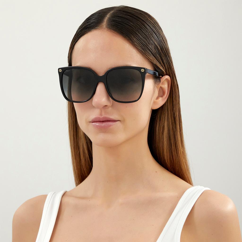 Gucci Women's Oversized Acetate Sunglasses商品第2张图片规格展示