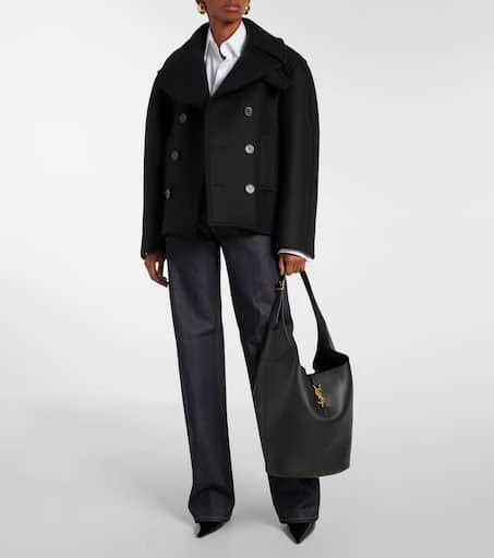 商品Yves Saint Laurent|Le 5 à 7皮革水桶包,价格¥28795,第5张图片详细描述