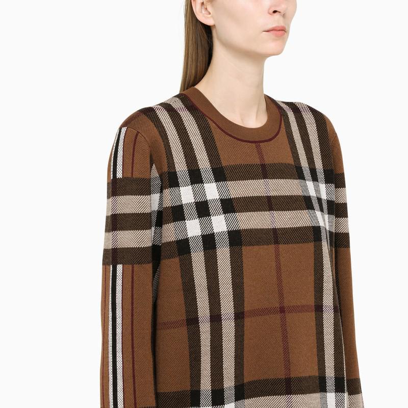 商品Burberry|Wool tartan crew neck sweater,价格¥6415,第6张图片详细描述