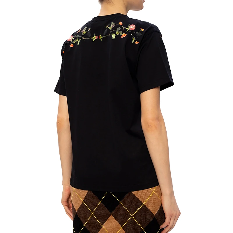 BURBERRY 女士黑色棉短袖 8037295 商品