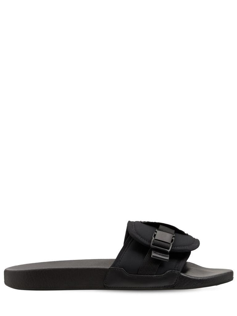 商品Alexander McQueen|Icon Zero Buckle Slide Sandals,价格¥724,第1张图片