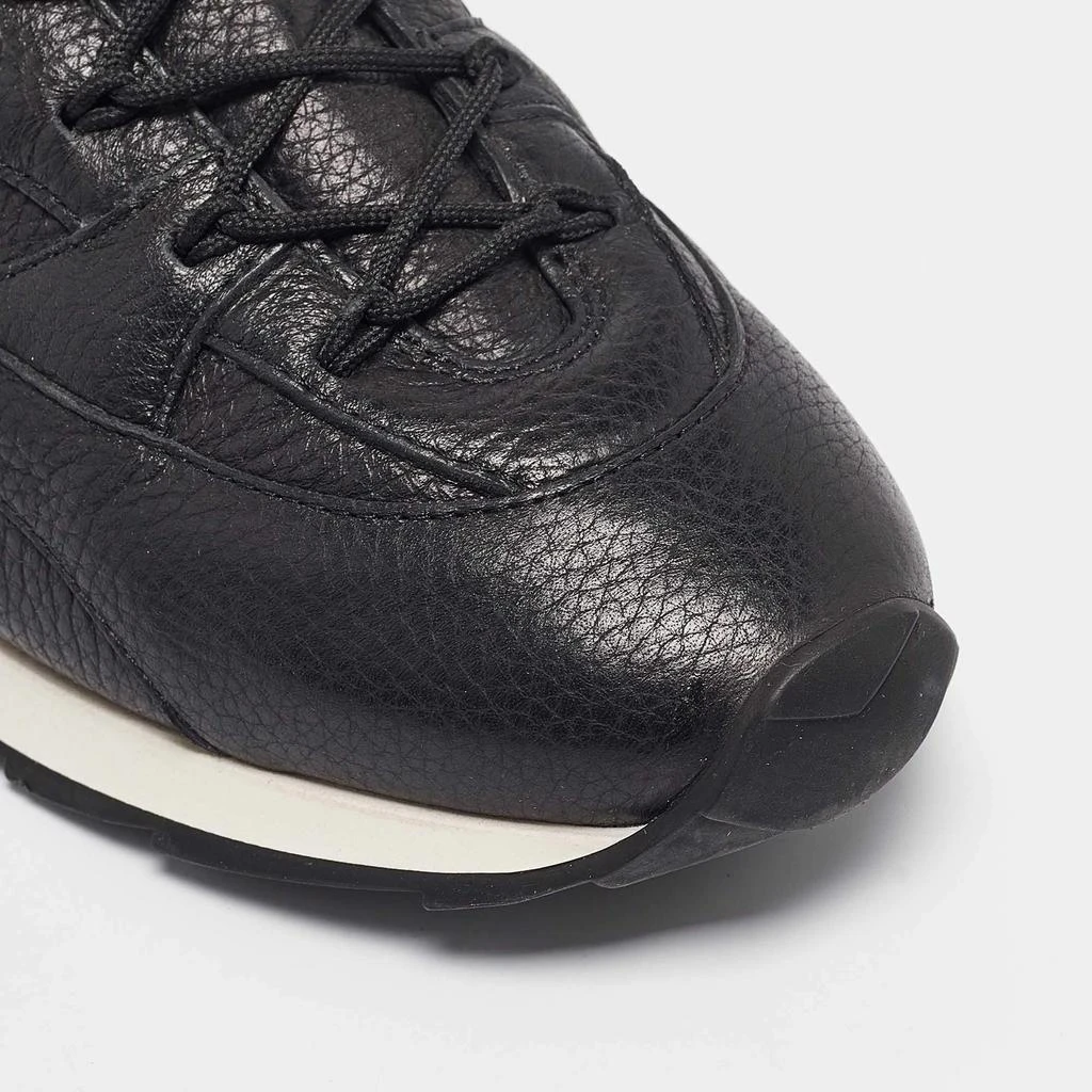 Giorgio Armani Black Leather Lace Up Sneakers Size 43 商品
