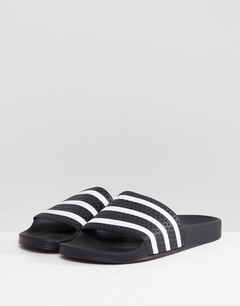 商品Adidas|adidas Originals Adilette sliders in black 280647,价格¥289,第2张图片详细描述