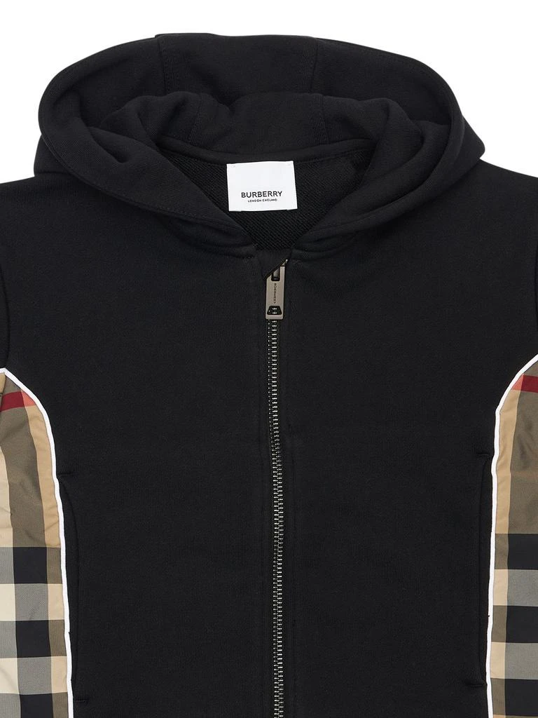 商品Burberry|Cotton Sweatshirt Hoodie W/check Inserts,价格¥2294,第1张图片详细描述