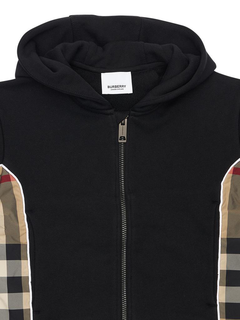 商品Burberry|Cotton Sweatshirt Hoodie W/check Inserts,价格¥2193,第1张图片