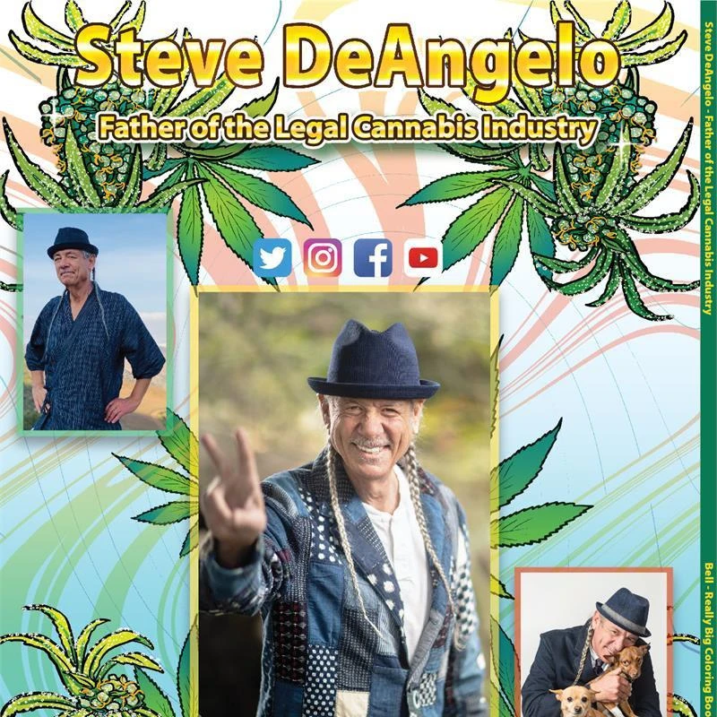 商品Really Big Coloring Books|Steve DeAngelo Father of the Legal Cannabis Industry Coloring Book 8.5 x 11,价格¥76,第2张图片详细描述