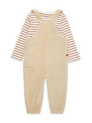 商品Tommy Hilfiger|Baby Girl’s 2-Piece Striped Tee & Overall Set,价格¥257,第2张图片详细描述