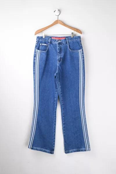 Vintage Y2k Revolt Side-Stripe Wide-Leg Jeans商品第1张图片规格展示