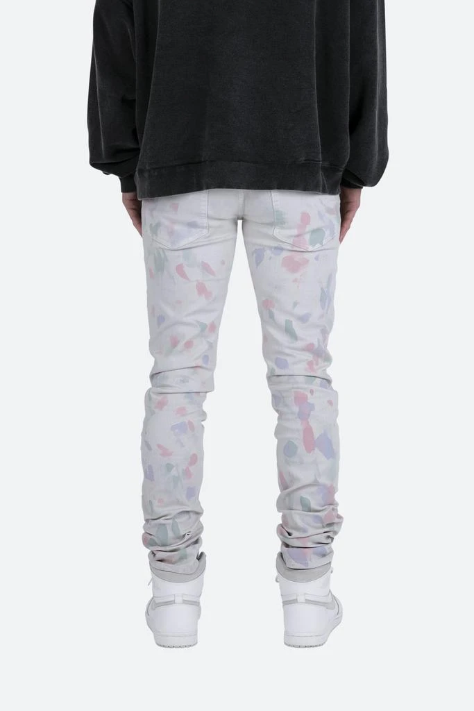 商品MNML|M363 Painted Slim Denim - Off White,价格¥196,第4张图片详细描述