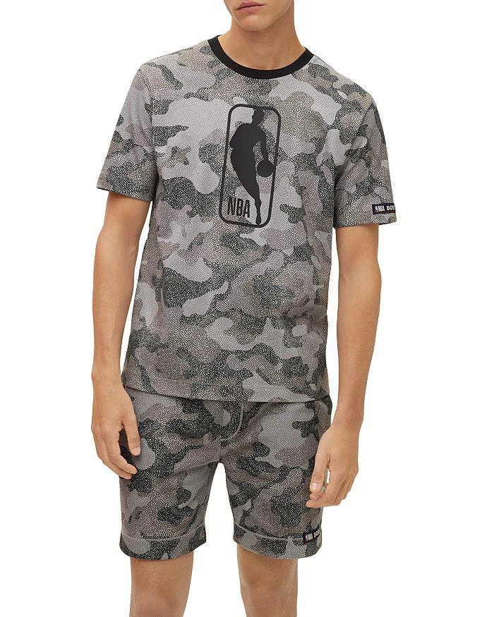 商品Hugo Boss|BOSS NBA T Camo NBA 10246516 Cotton Stretch Logo Graphic Tee,价格¥661,第4张图片详细描述