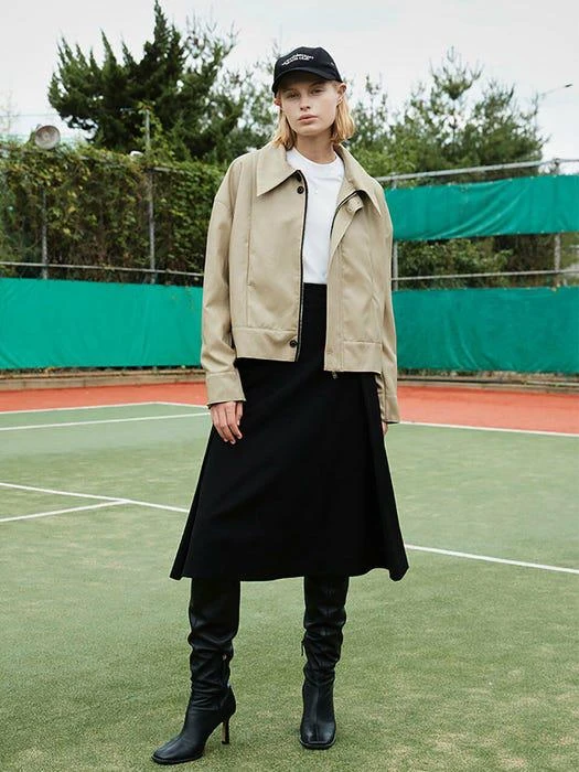 商品OUI MAIS NON|Poppy Side-button Wool Skirts,价格¥1102,第2张图片详细描述