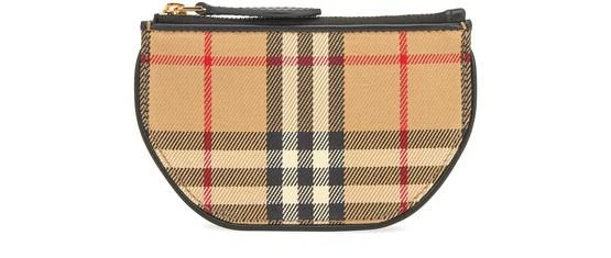 商品Burberry|Olympia – Vintage 格纹棉质埃伦匹亚零钱夹,价格¥2618,第1张图片