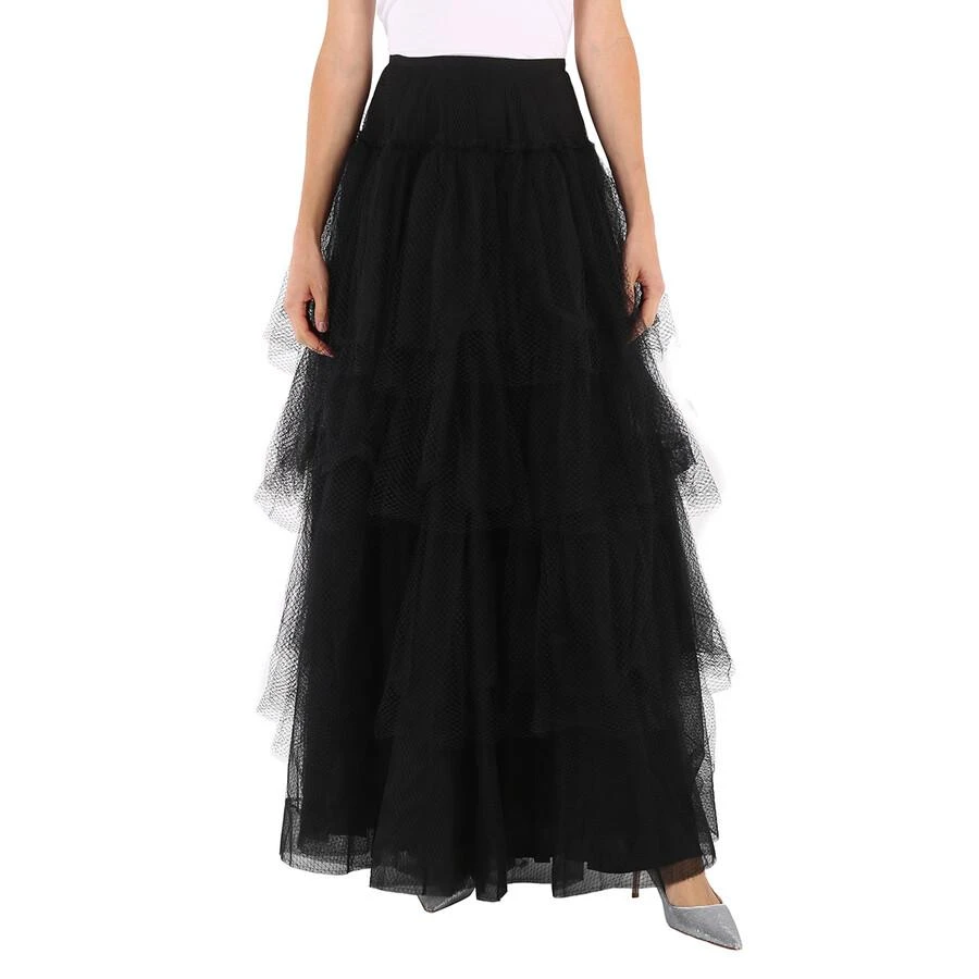 商品Burberry|Ladies Skirts Runway Black Tulle Tiered Skirt,价格¥1961,第1张图片