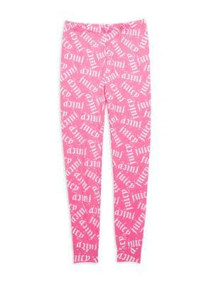 商品Juicy Couture|Little Girl’s & Girl’s 2-Piece Logo T-Shirt & Pants Sleep Set,价格¥79,第3张图片详细描述