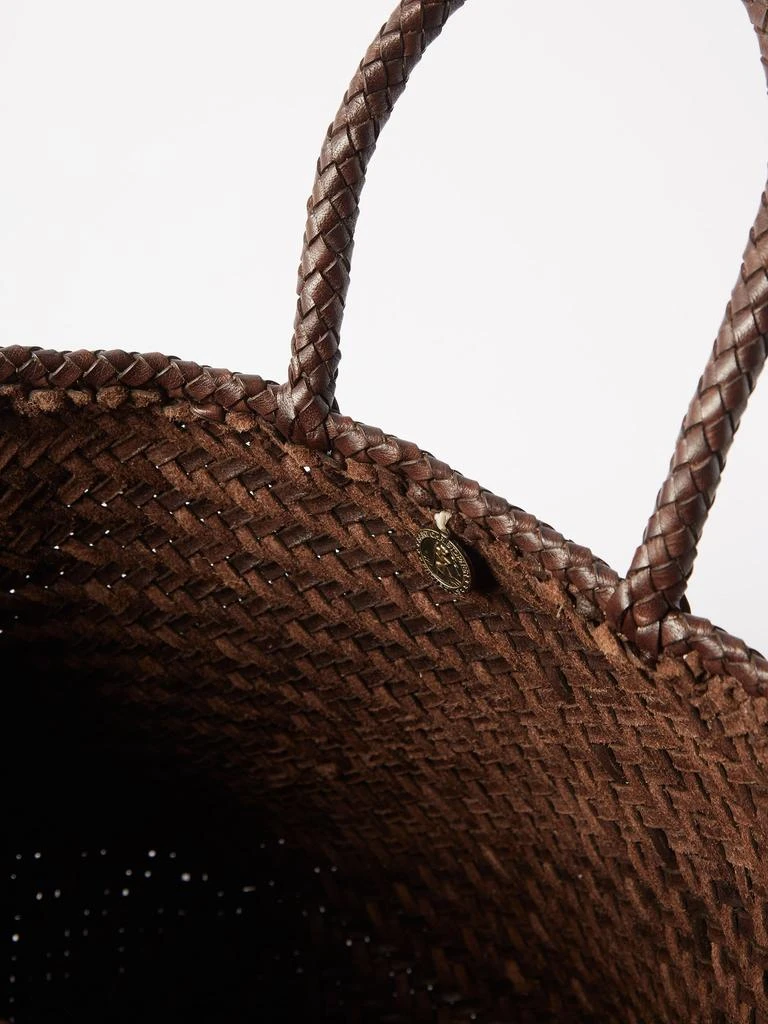 商品DRAGON DIFFUSION|Grace small woven-leather basket bag,价格¥2968,第3张图片详细描述