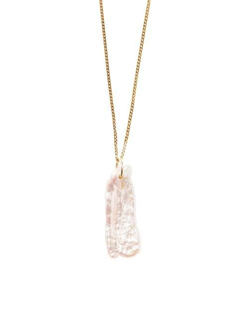 商品Chan Luu|18K-Gold-Plated & Freshwater Pearl Pendant Necklace,价格¥565,第2张图片详细描述