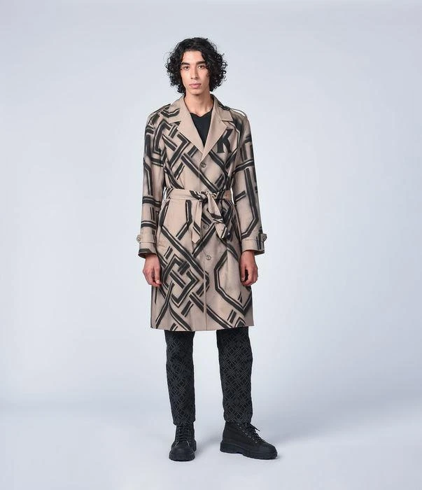商品KOCHÉ|Koché Monogram Spray Bomb Trench Coat,价格¥4282,第2张图片详细描述