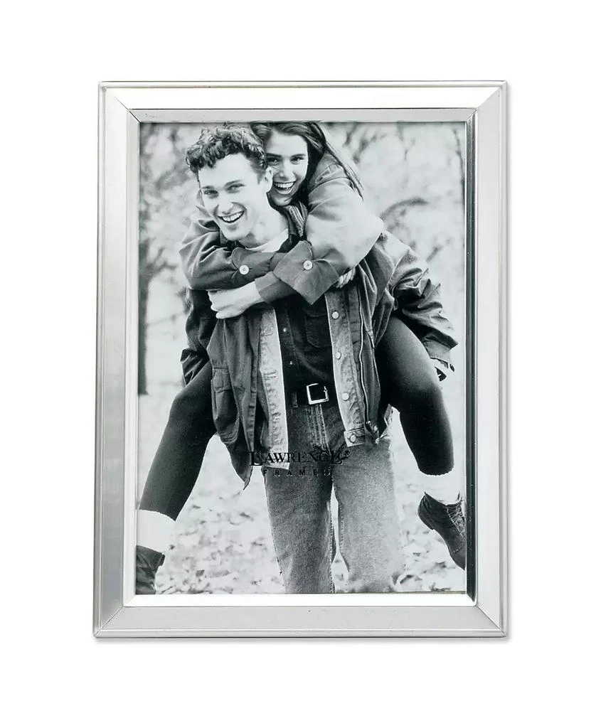 商品Lawrence Frames|Brushed Silver Plated Metal Picture Frame - 5" x 7",价格¥201,第1张图片