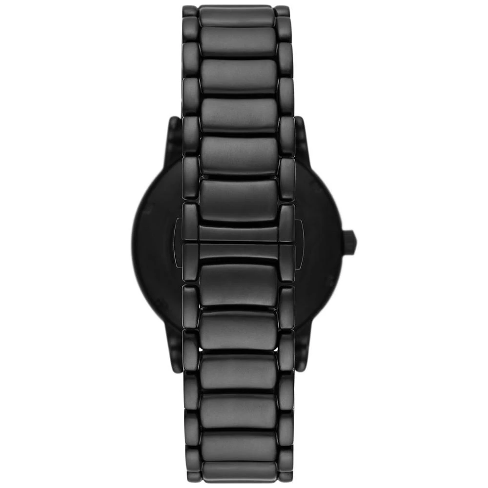 商品Emporio Armani|Men's Automatic Black Tone Stainless Steel Bracelet Watch 43mm,价格¥3038,第2张图片详细描述