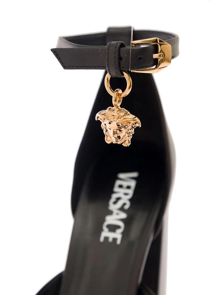 商品Versace|Versace aevitas Black Pumps With Medusa Charm And Platform In Leather Woman - Women,价格¥10310,第3张图片详细描述