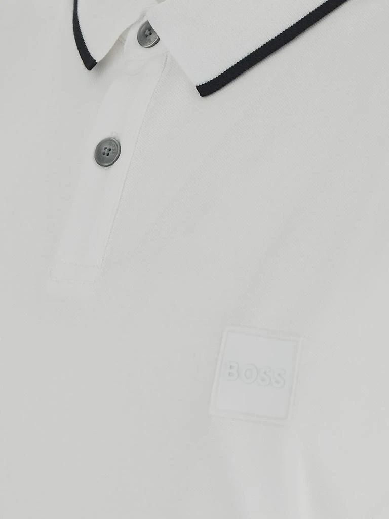 商品Hugo Boss|Hugo Boss Logo Patch Long-Sleeved Polo Shirt,价格¥426,第3张图片详细描述