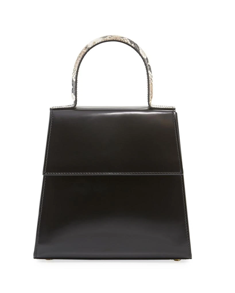 商品by FAR|Monet Two-Tone Semi-Patent Top-Handle Bag,价格¥2095,第1张图片