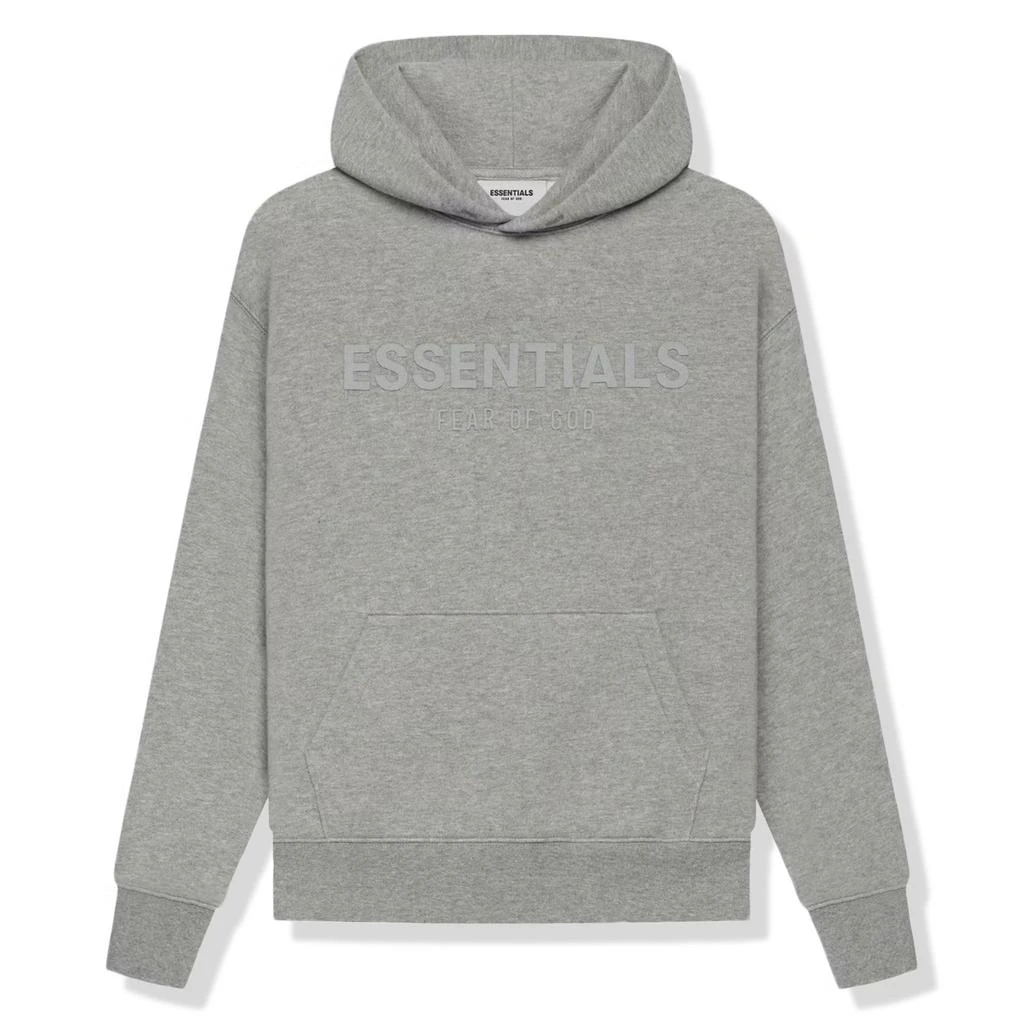 商品Essentials|Fear Of God Essentials Kids Heather Oatmeal Hoodie,价格¥954,第1张图片