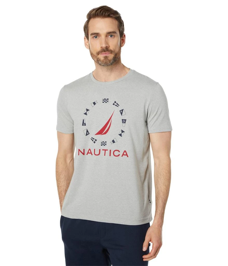 商品Nautica|Sustainably Crafted Flag Graphic T-Shirt,价格¥129,第1张图片