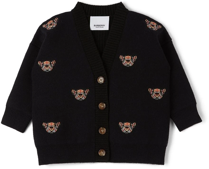 商品Burberry|Baby Wool Bear Motif Clarisa Cardigan,价格¥1770,第1张图片