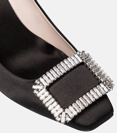 Trompette Strass 70 satin pumps 商品