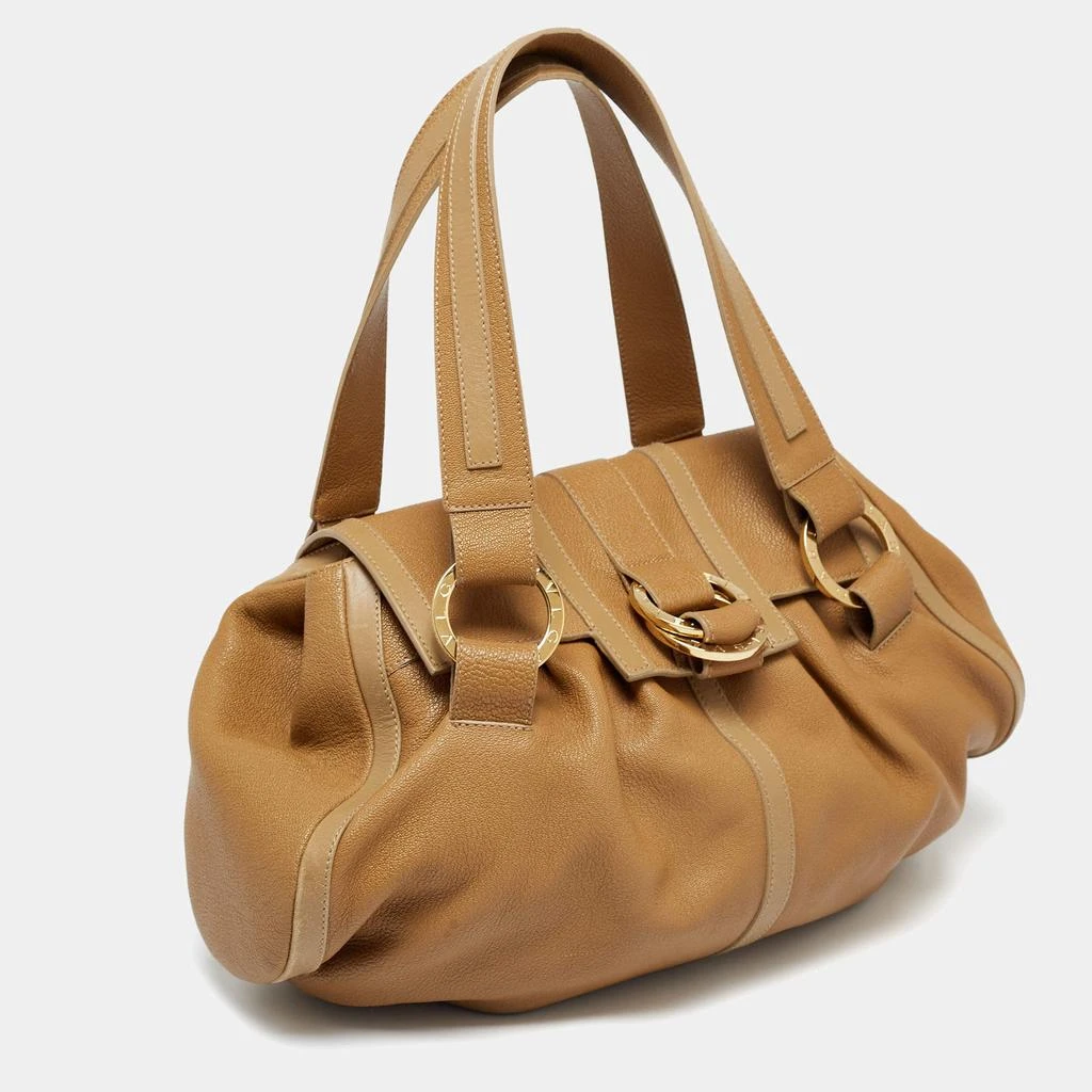 商品[二手商品] BVLGARI|Bvlgari Tan Leather Chandra Shoulder Bag,价格¥1663,第3张图片详细描述