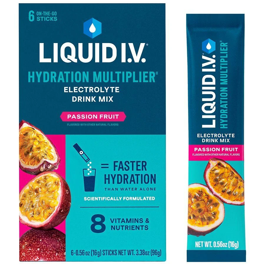 商品Liquid I.V.|Hydration Multiplier Electrolyte Drink Mix Passion Fruit,价格¥75,第3张图片详细描述