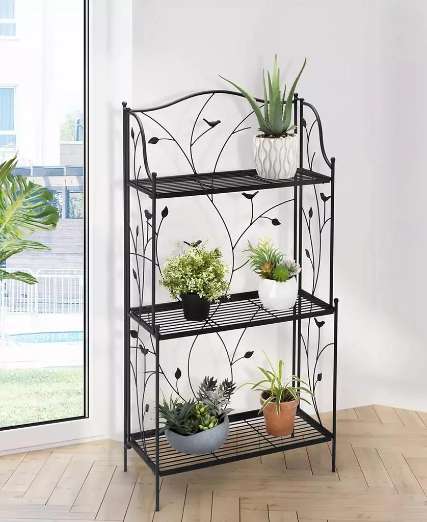 商品Glitzhome|Rectangular 3-Tiered Shelf Plant Stand,价格¥792,第4张图片详细描述