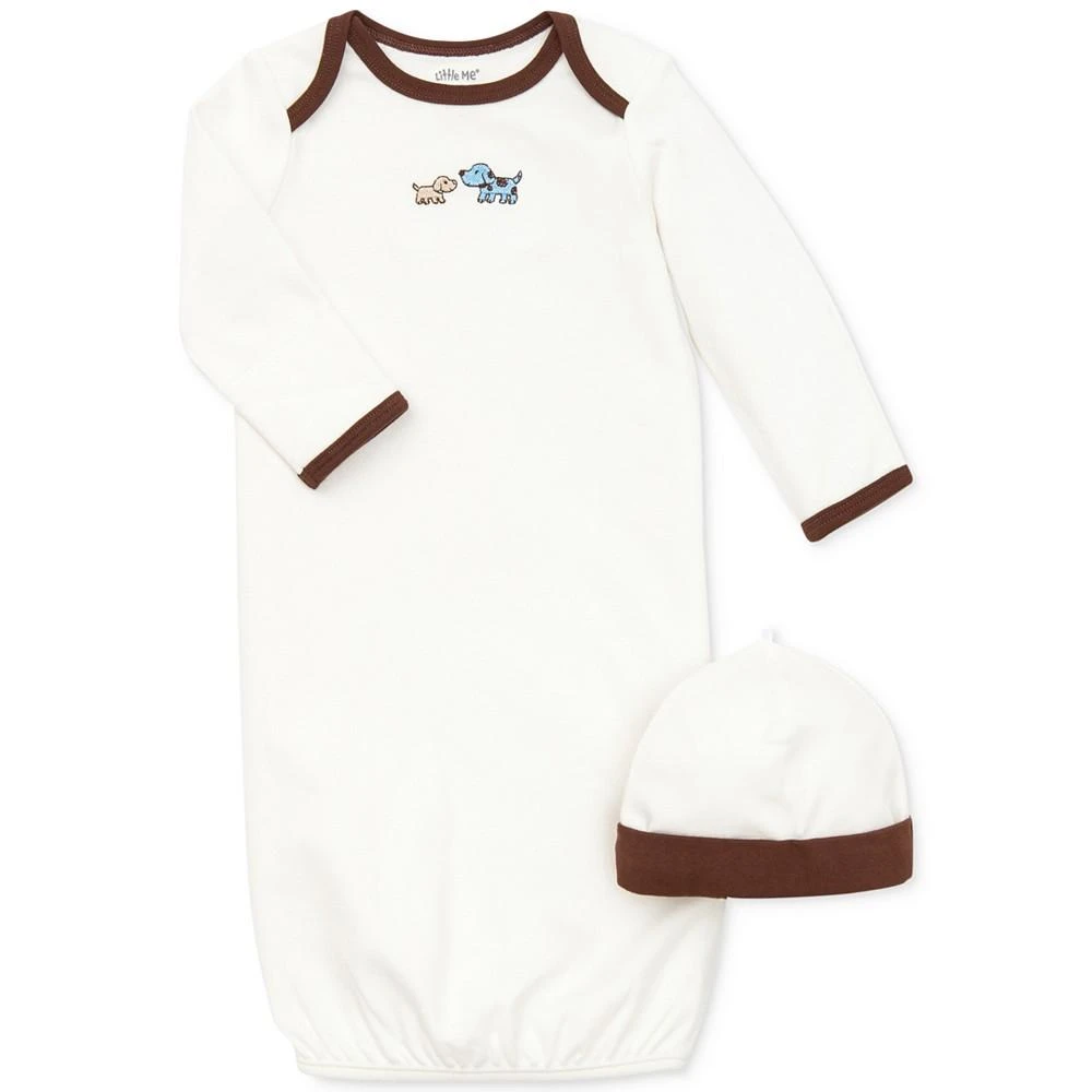 商品Little Me|男婴睡袍+帽子两件套,价格¥97,第1张图片