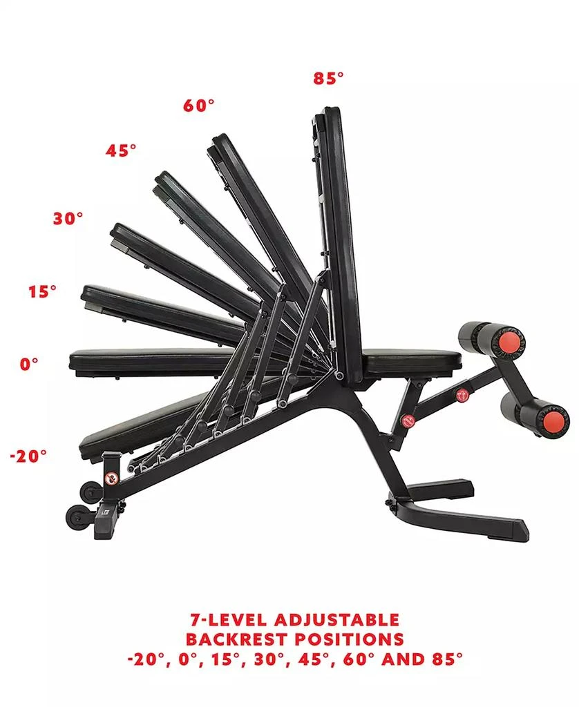 Fully Adjustable Power Zone Utility Heavy Duty Weight Bench with 500 lb Max Weight – SF-BH6920, Black 商品