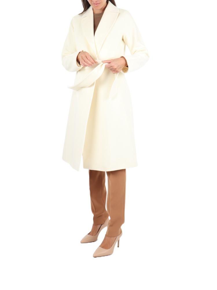 Max Mara Studio Women's  Beige Other Materials Coat商品第4张图片规格展示