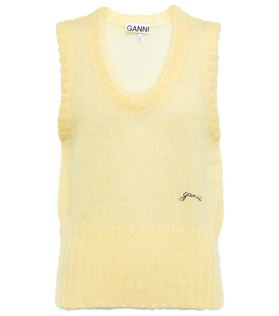 商品Ganni|Mohair-blend vest,价格¥1011,第1张图片