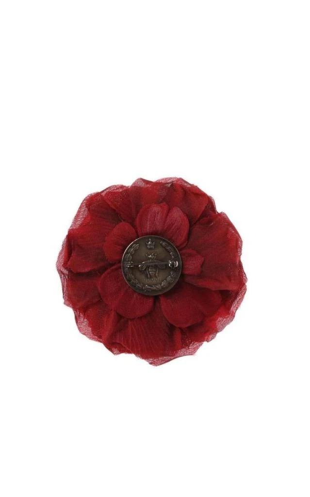 商品Gucci|Red Silk Flower Brooch,价格¥3203,第2张图片详细描述