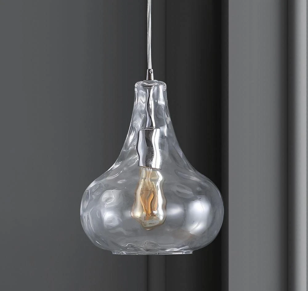 商品JONATHAN Y|Ferano 9" Adjustable Metal/Glass LED Pendant,价格¥678,第5张图片详细描述