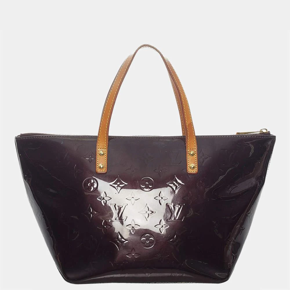 商品[二手商品] Louis Vuitton|Louis Vuitton Brown/Purple Vernis Bellevue PM,价格¥4615,第3张图片详细描述