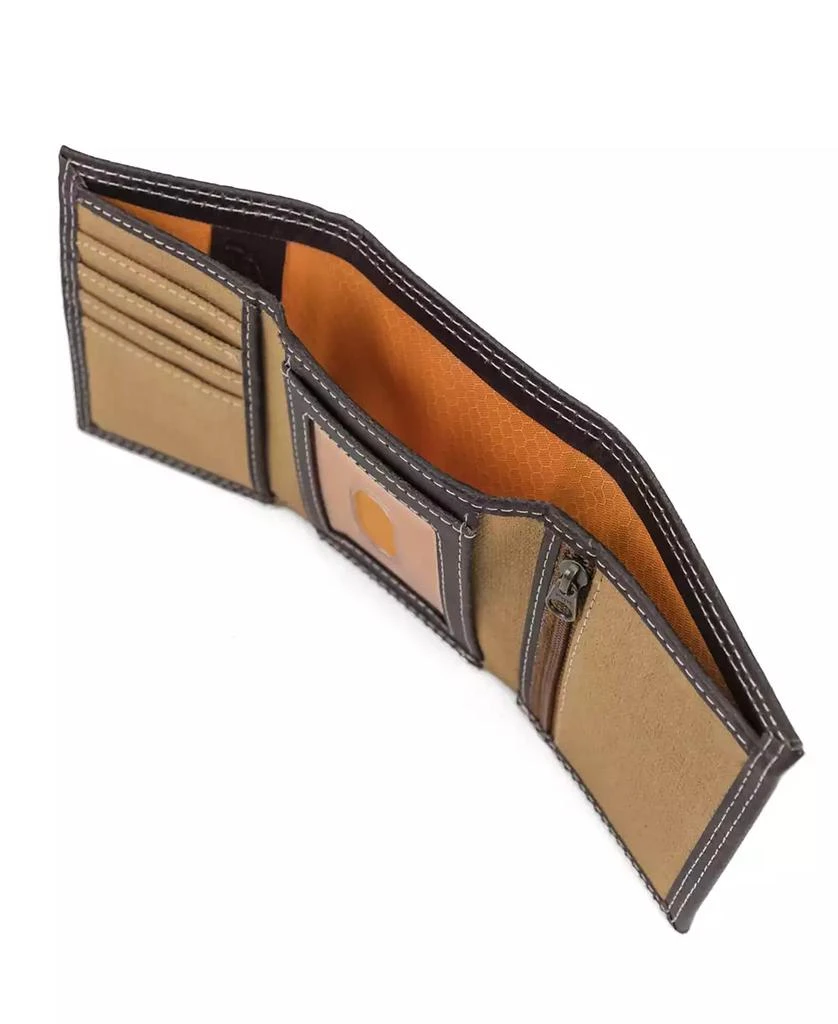 商品Timberland|Men's Whitney Canvas Trifold Wallet,价格¥148,第3张图片详细描述