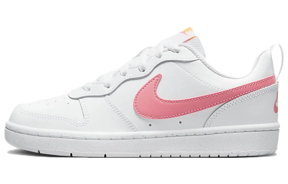 商品[国内直发] NIKE|Court Borough Low 2 皮革 休闲 灵活适应 耐磨 低帮 儿童板鞋 白粉 男女同款,价格¥552,第1张图片