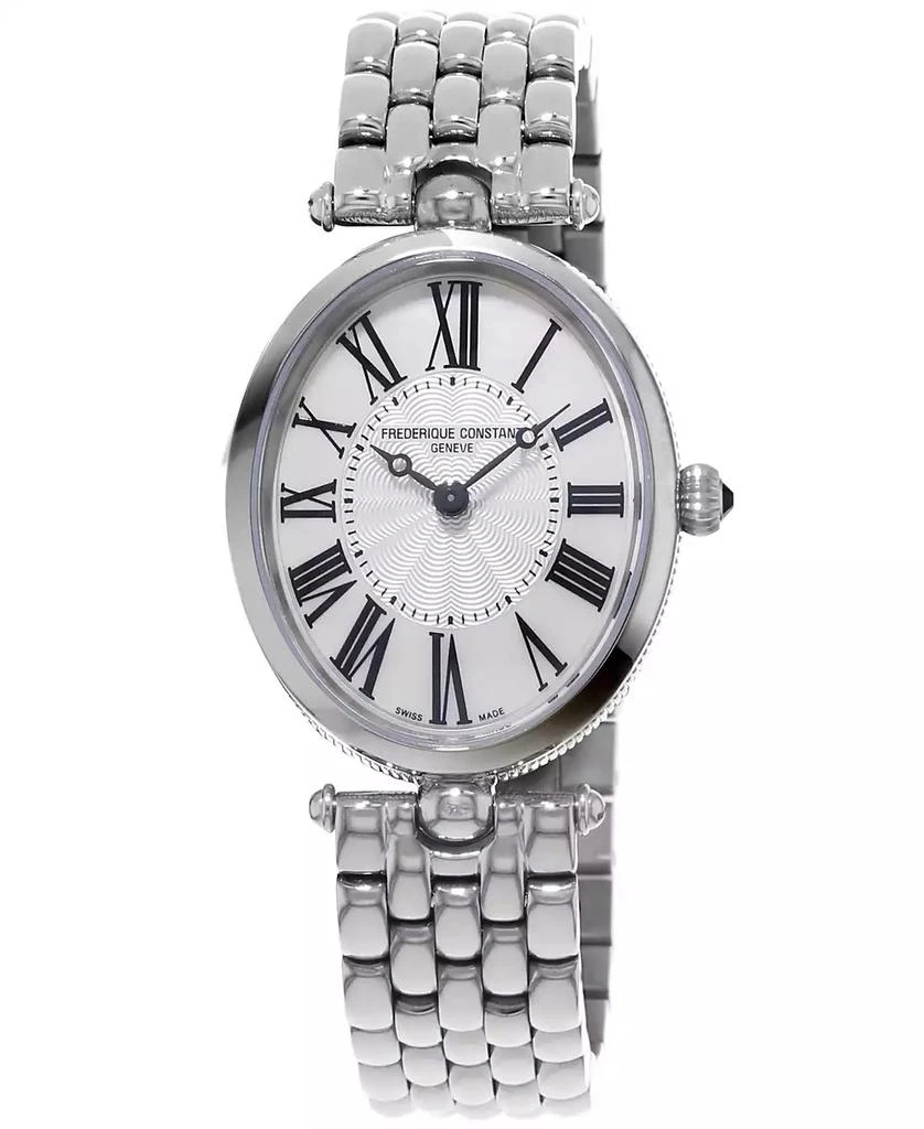 商品Frederique Constant|Women's Swiss Art Deco Stainless Steel Bracelet Watch 30x25mm,价格¥10425,第1张图片