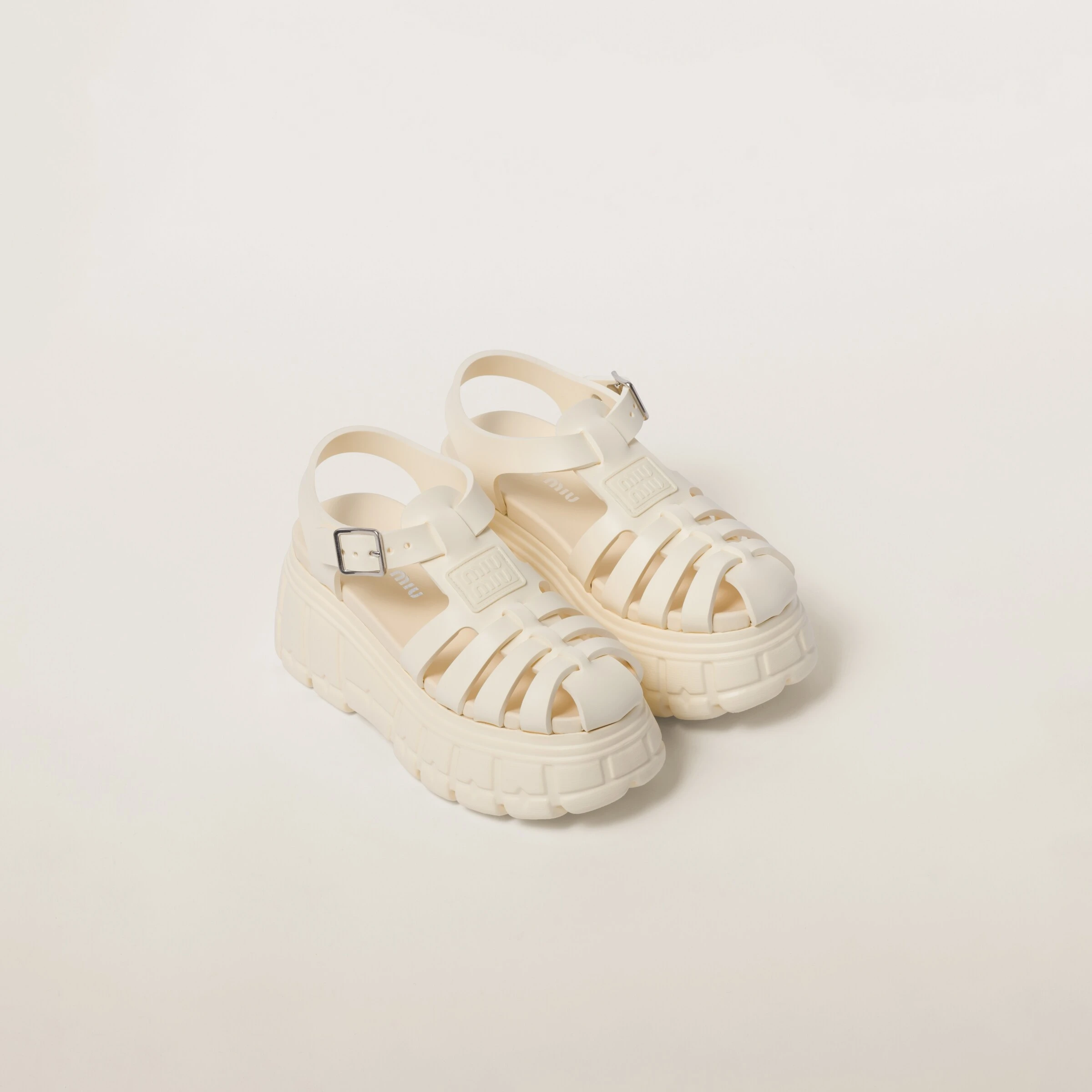 【预售】 缪缪 25秋冬 女士 厚底鞋 Sandales à plateforme en EVA 5X709D_3LKK_F0304_F_085  商品