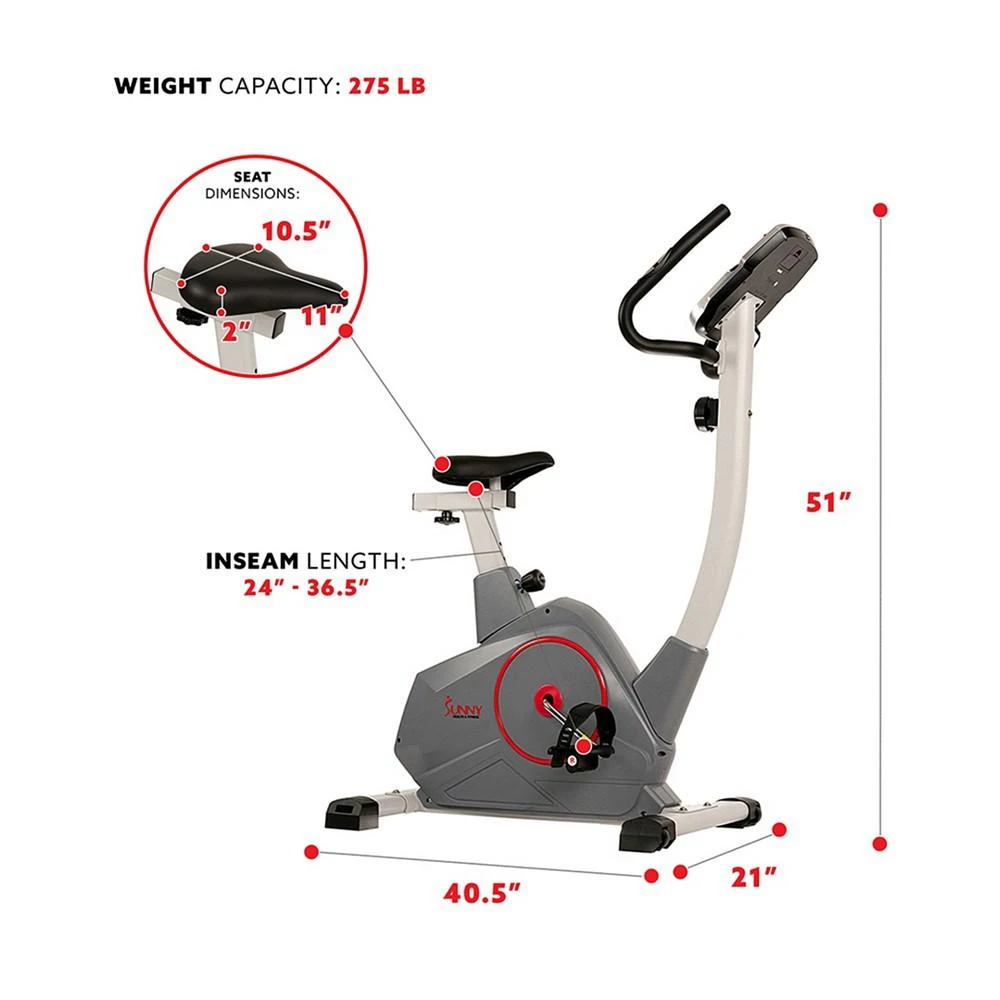 商品Sunny Health & Fitness|Upright Bike, Sf-B2952,价格¥3721,第4张图片详细描述