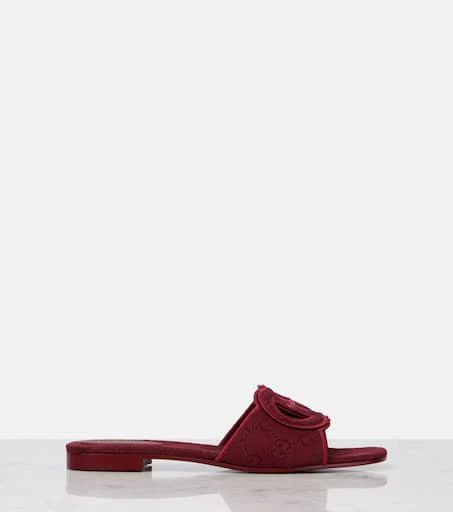 商品Gucci|Interlocking G GG Canvas slides,价格¥5885,第4张图片详细描述