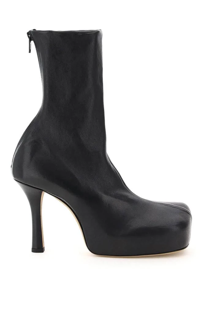 商品Bottega Veneta|Ladies Black Bold Stretch Nappa Square Toe Boots,价格¥2580,第1张图片