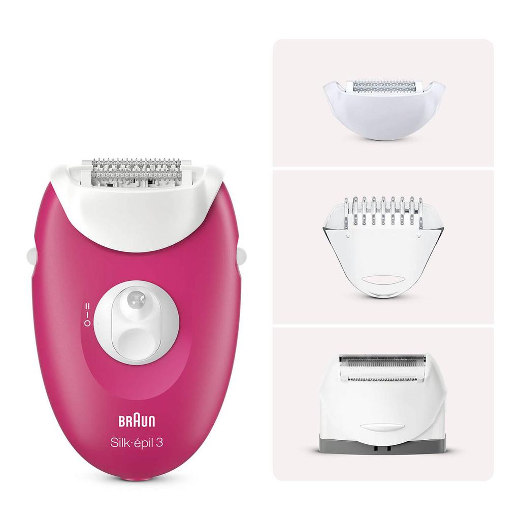 Braun Silk-épil 3 3-410 Epilator with 3 Extras商品第1张图片规格展示