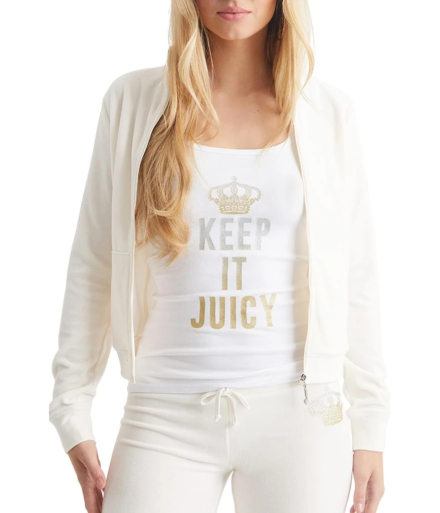 商品Juicy Couture|Heritage Mock Neck Track Jacket with Back Graphic,价格¥894,第2张图片详细描述